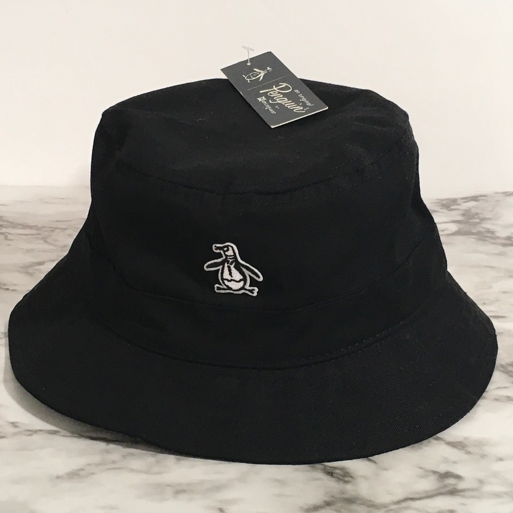Original Penguin - Black Twill Bucket Hat - NWT